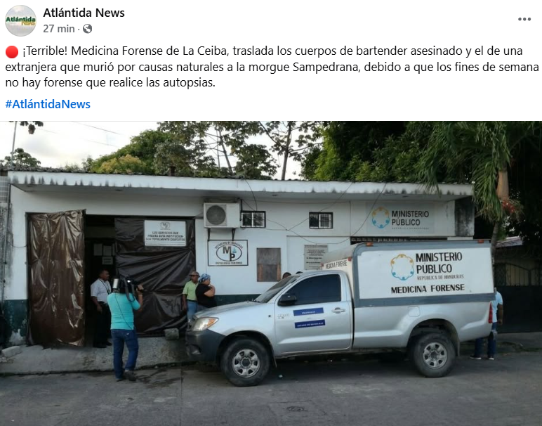 Captura de pantalla de la publicación