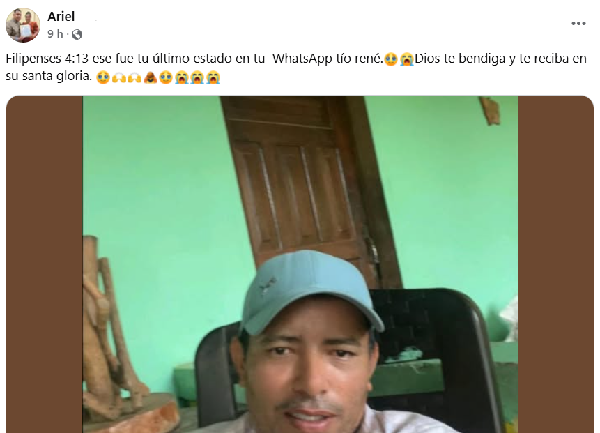 Captura de pantalla de la publicación