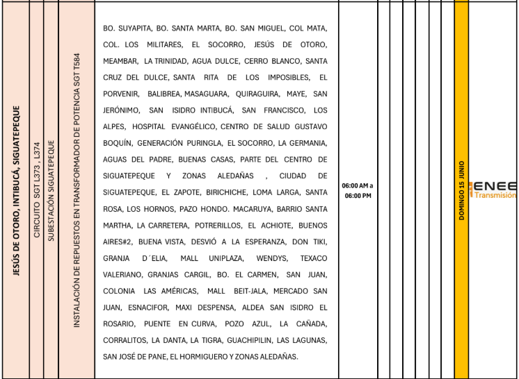 Lista de colonias que no tendrán luz pasado mañana