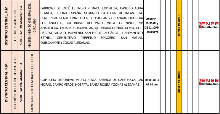 Lista de colonias que no tendrán luz pasado mañana
