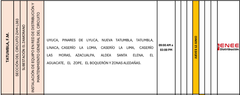 Lista de colonias que no tendrán luz pasado mañana