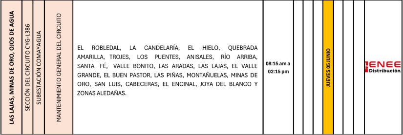 Lista de colonias que no tendrán luz pasado mañana