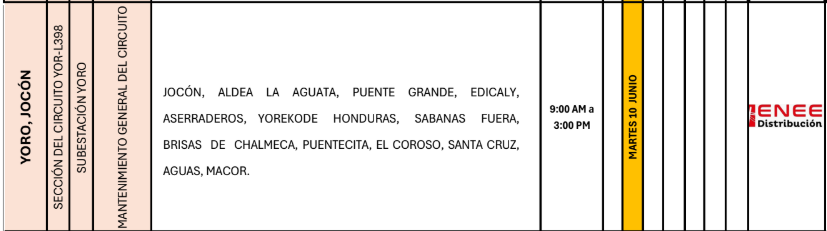 Lista de colonias que no tendrán luz pasado mañana