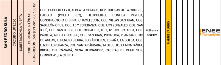 Lista de colonias que no tendrán luz pasado mañana