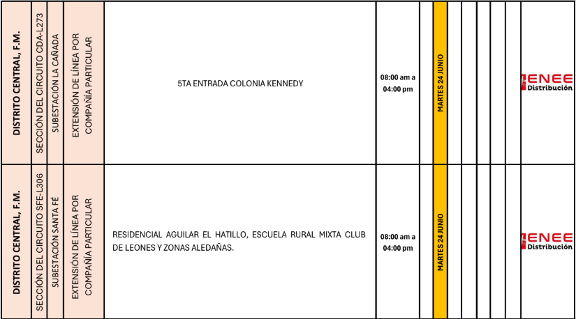 Lista de colonias que no tendrán luz pasado mañana