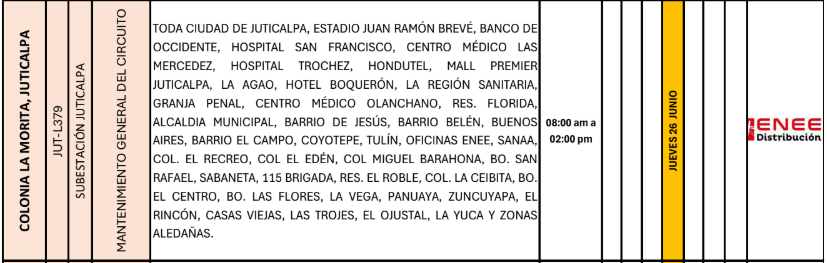 Lista de colonias que no tendrán luz pasado mañana