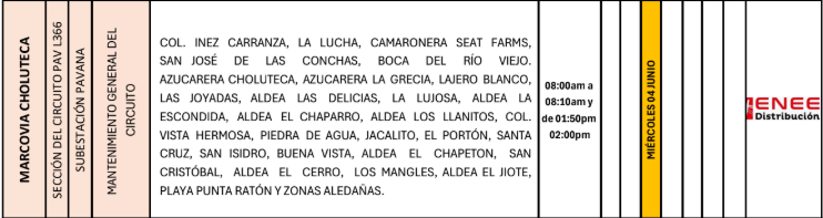Lista de colonias que no tendrán luz pasado mañana