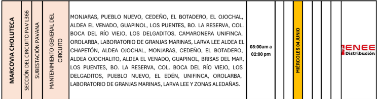 Lista de colonias que no tendrán luz pasado mañana