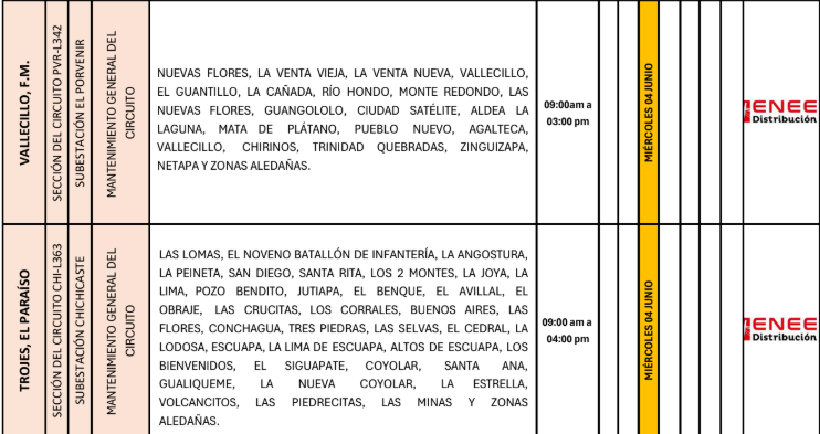 Lista de colonias que no tendrán luz pasado mañana