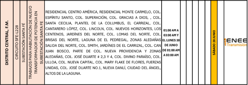Lista de colonias que no tendrán luz pasado mañana