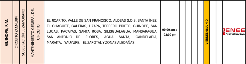 Lista de colonias que no tendrán luz pasado mañana