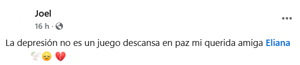 Captura de pantalla de la publicación