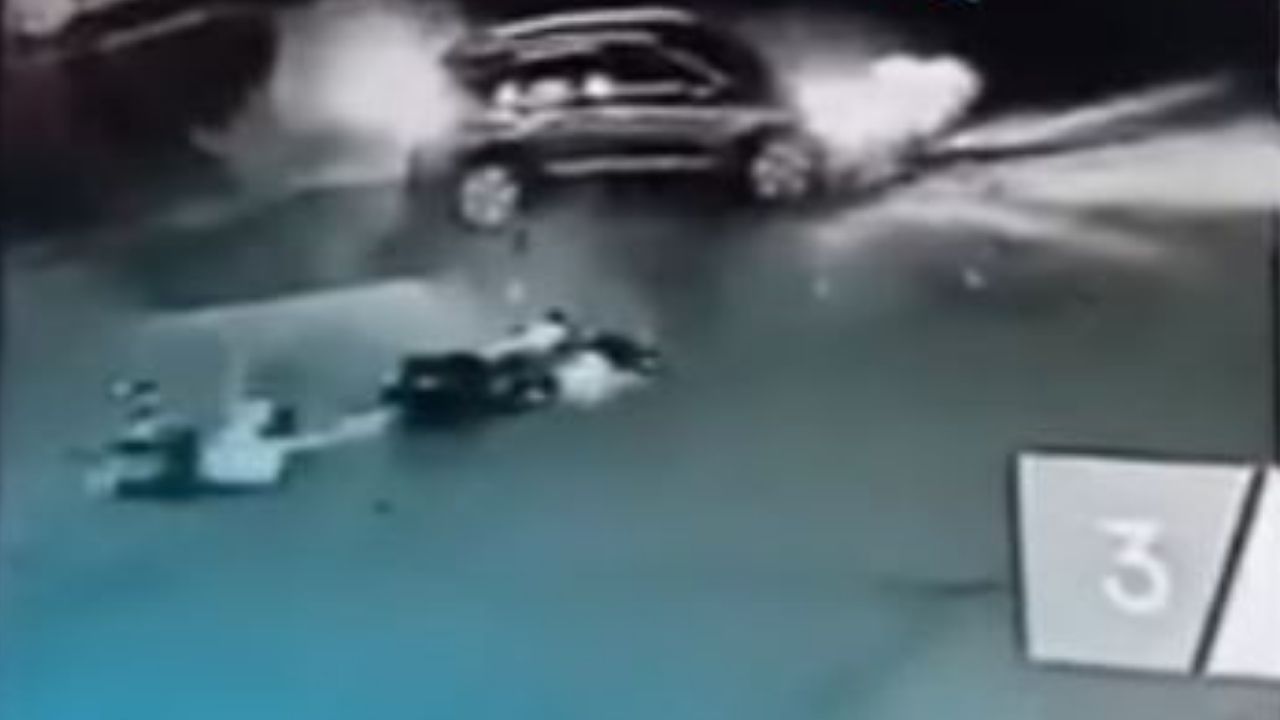 Video captó muerte de motociclista arrollado por auto en SPS