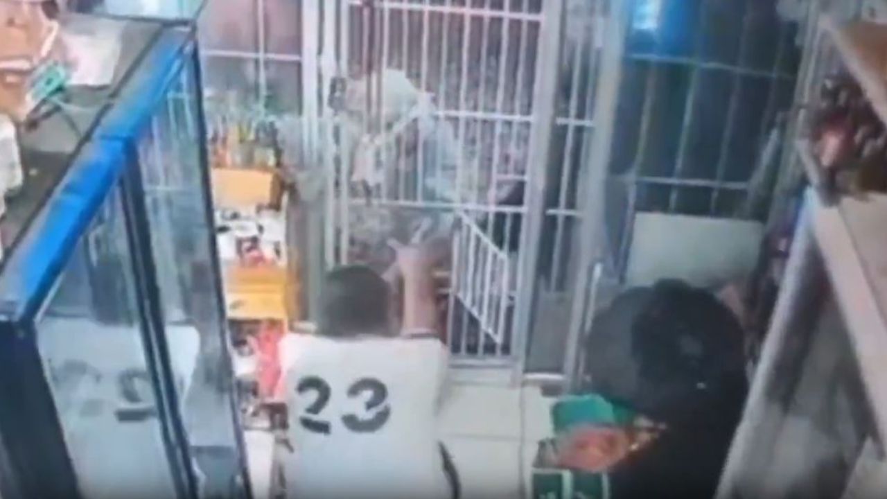 VIDEO: Comerciante pierde la vida en fuego cruzado con extorsionadores