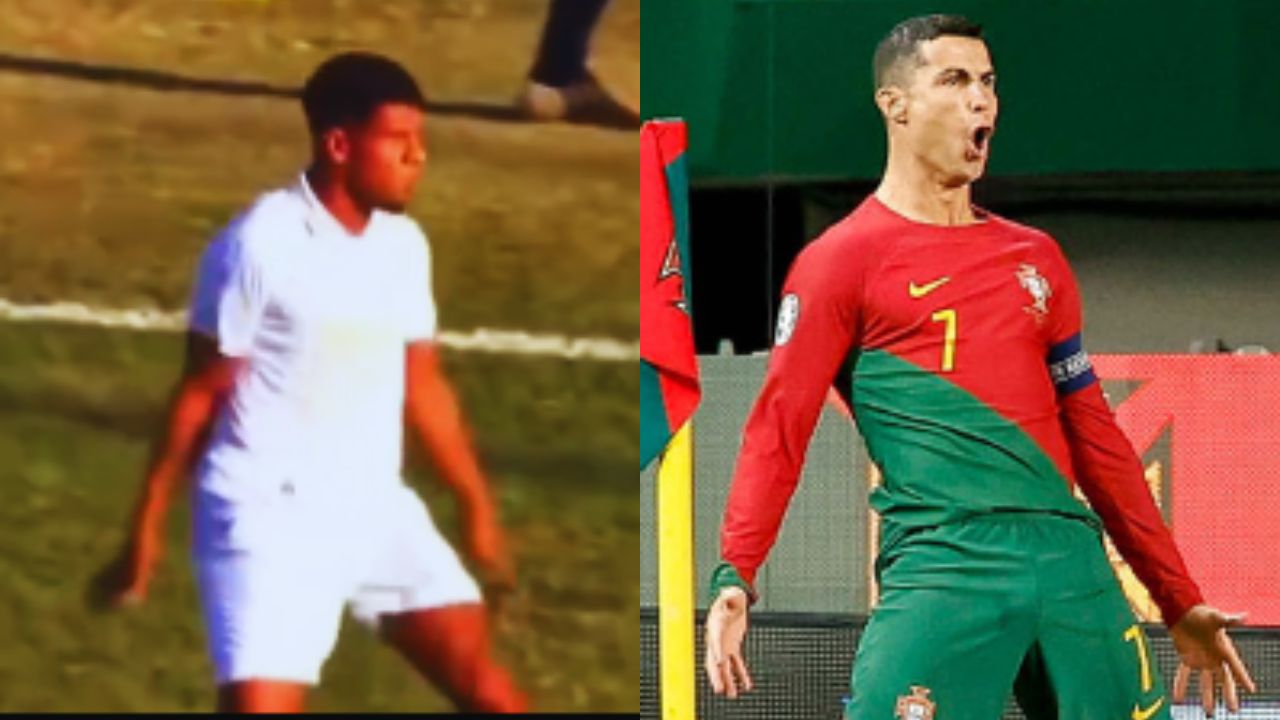 Jugador celebró gol como Cristiano Ronaldo y terminó en una dolorosa lesión