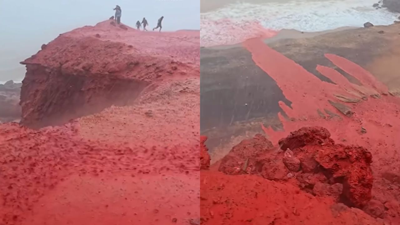 ¿Lluvia roja? ¿Cómo y dónde ocurrió el extraño e impresionante fenómeno?