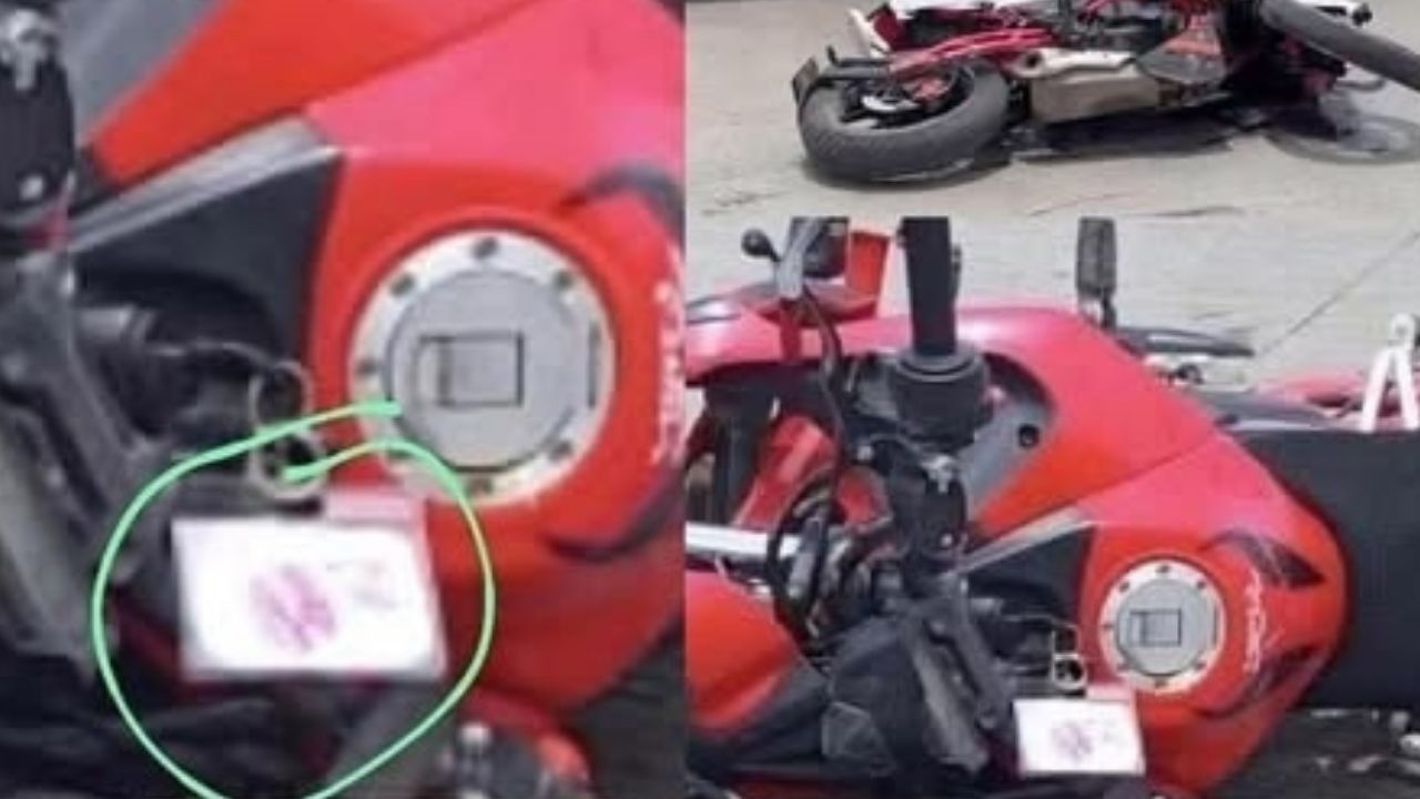 Conmoción por mensaje que portaba de su esposa motociclista fallecido en accidente