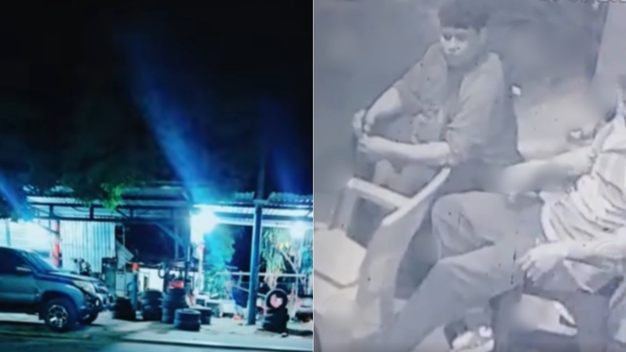 Video captó cuando hombres en moto llegan a matar a dueño de llantera en Choluteca