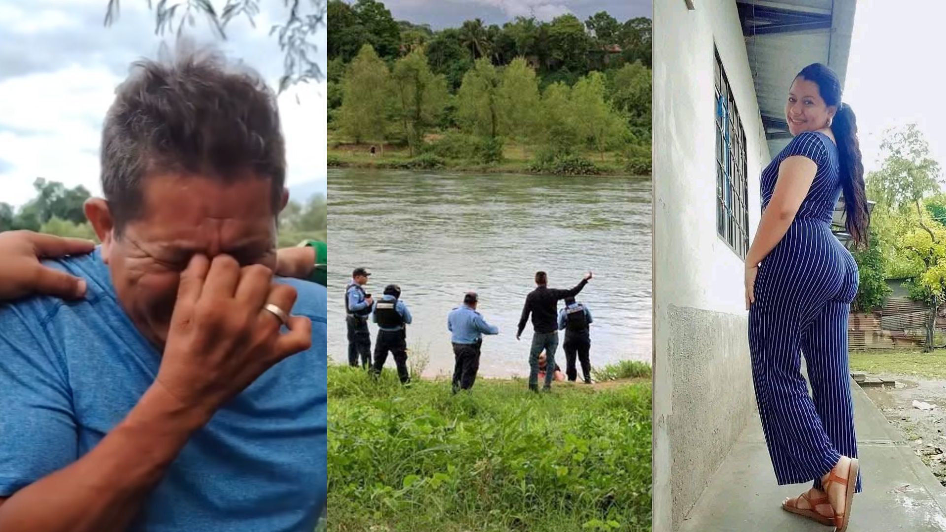 Imagen de 'Dame fuerzas Señor': hombre se refugia en la oración tras muerte de hija en el río Humuya