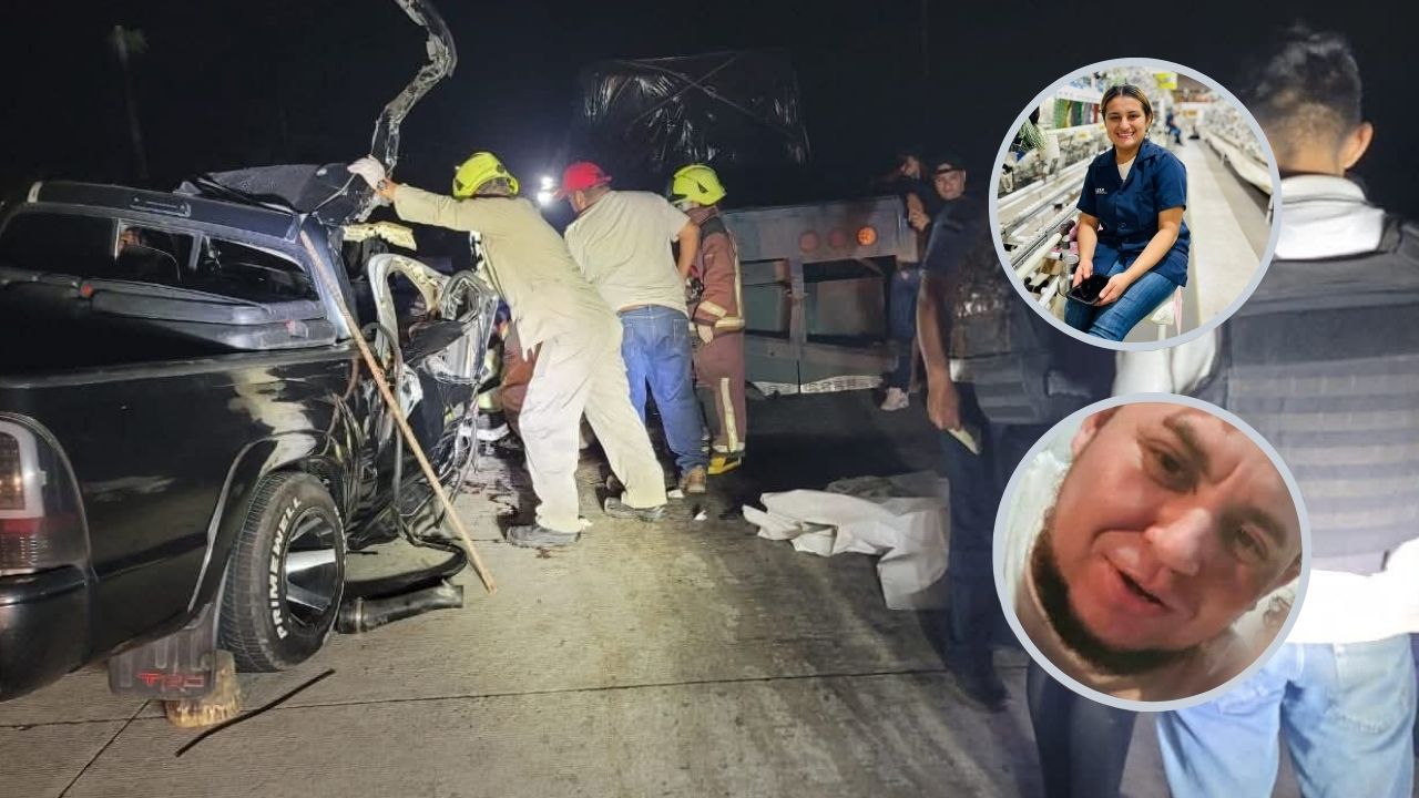 Identifican a los tres fallecidos en accidente entre pick-up y rastra en Santa Bárbara
