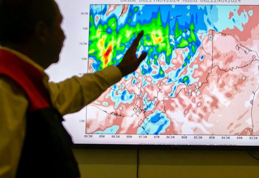 Una mano sobre un pronóstico