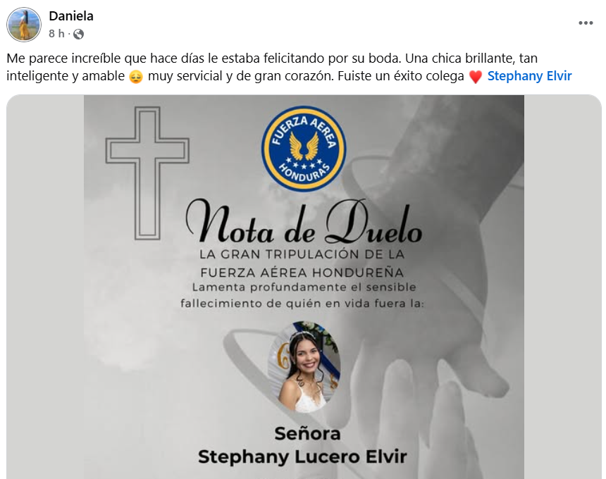 Captura de pantalla de la publicación