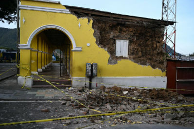 Lugar afectado por terremotos