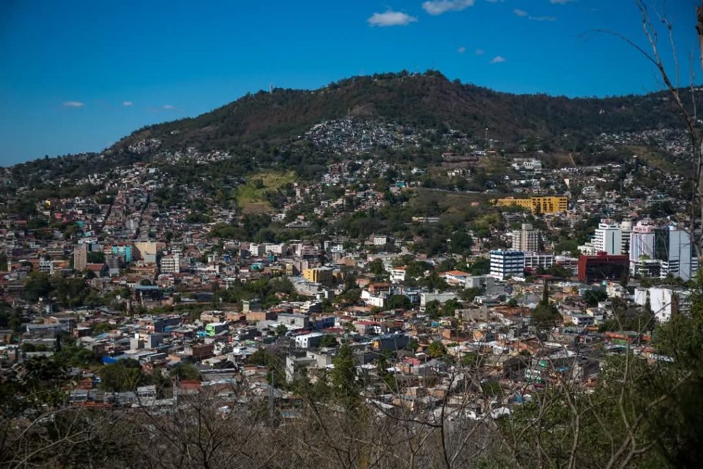 Vista aérea de Tegucigalpa
