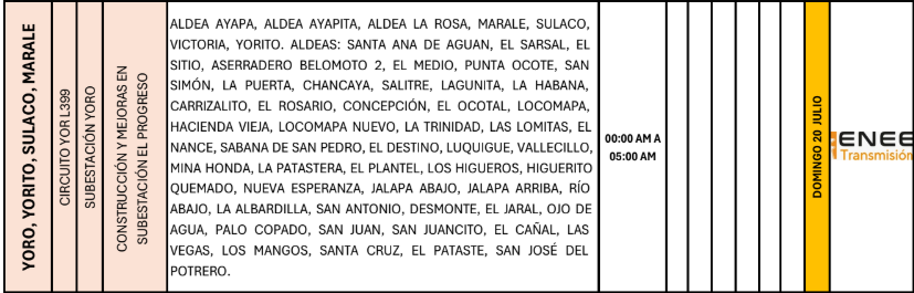 Lista de colonias que no tendrán luz pasado mañana