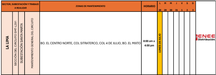 Lista de colonias que no tendrán luz pasado mañana