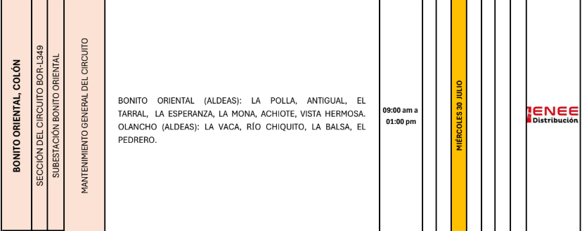Lista de colonias que no tendrán luz pasado mañana