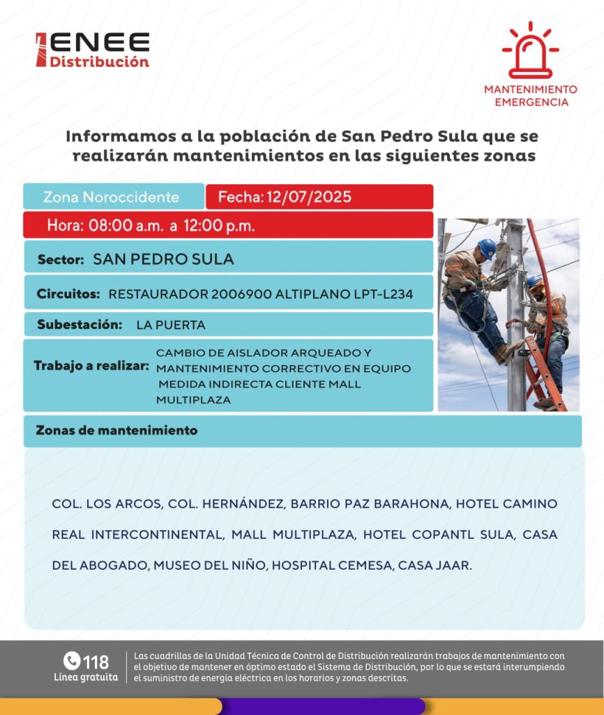 Lista de colonias que no tendrán luz pasado mañana