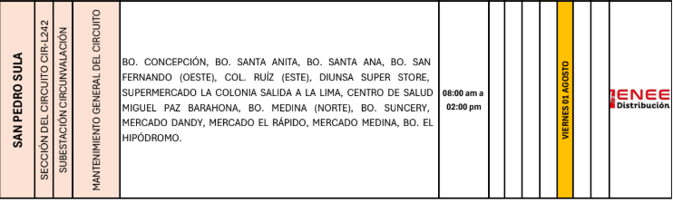 Lista de colonias que no tendrán luz pasado mañana