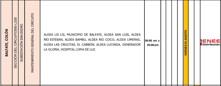 Lista de colonias que no tendrán luz pasado mañana