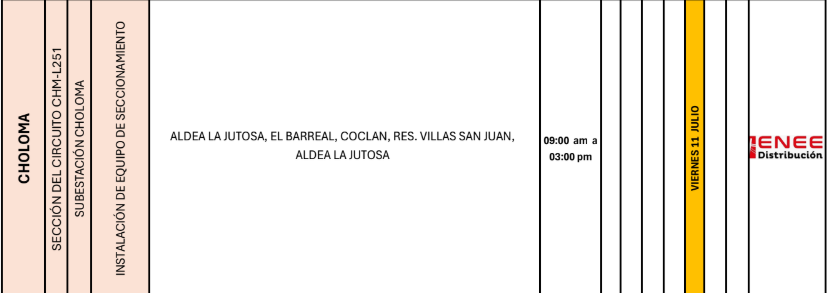 Lista de colonias que no tendrán luz pasado mañana