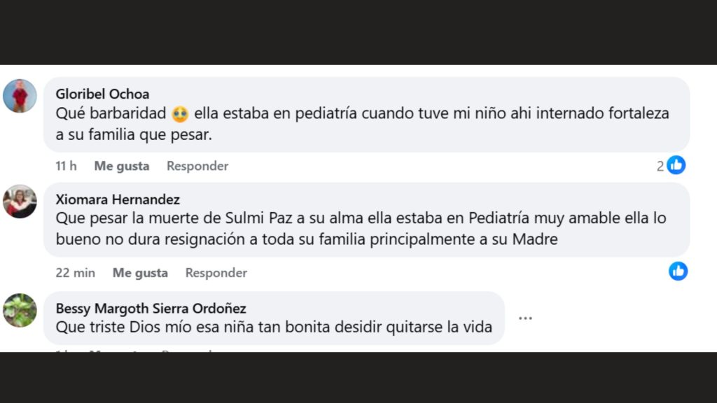 Reacciones en redes sociales