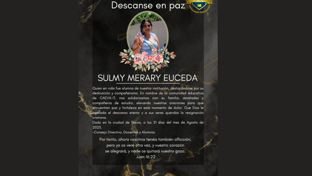 Obituario por Sulmy Merary Euceda