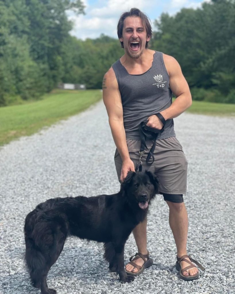 El actor con su perro