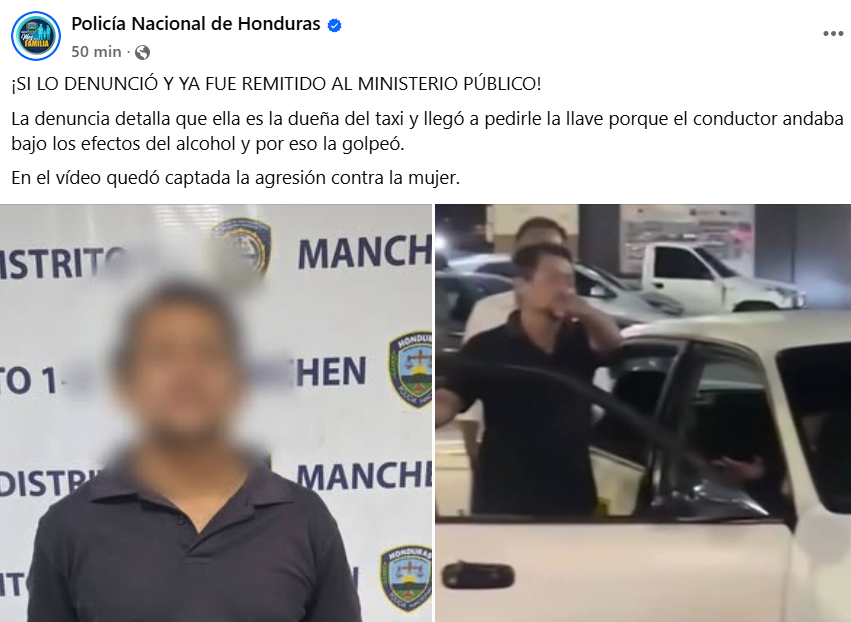 Captura de pantalla de la publicación