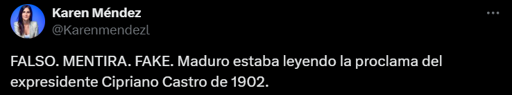 Captura de pantalla de la publicación