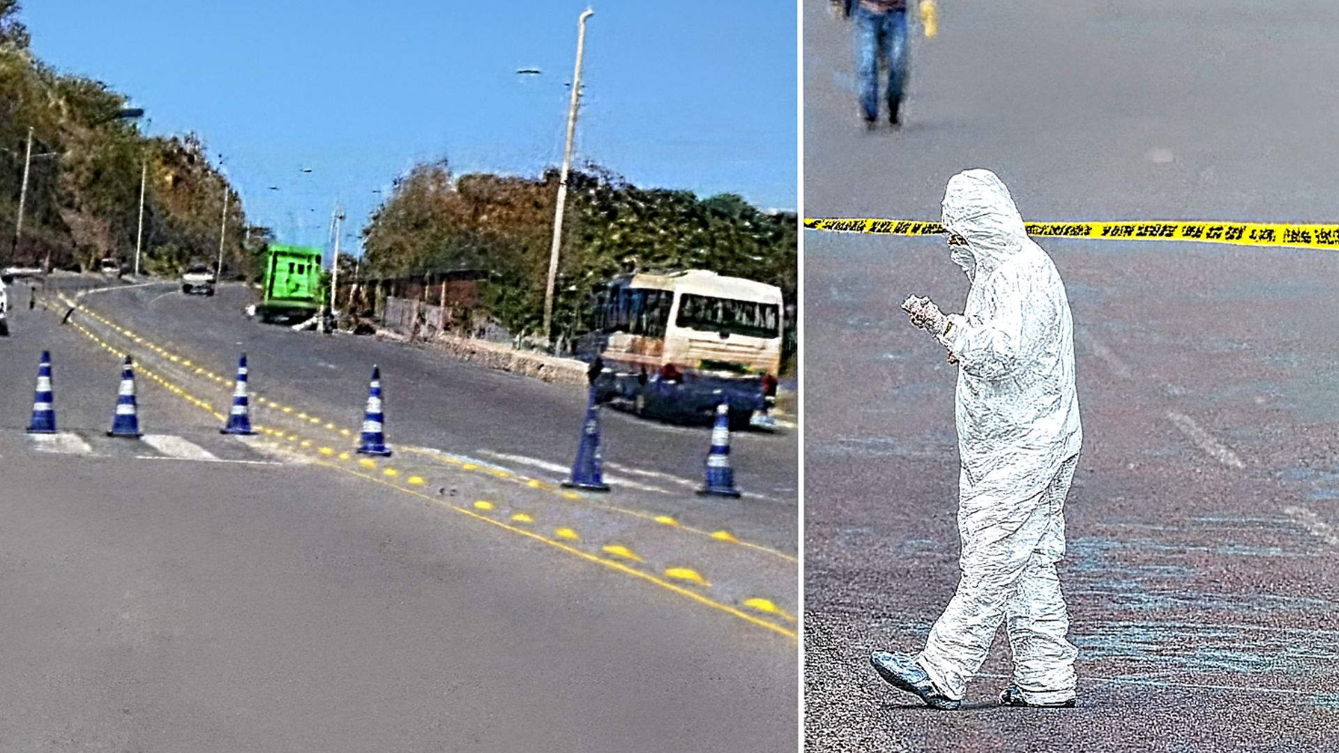 Cerca de retén policial, sicarios asesinan en el anillo periférico a hombre raptado