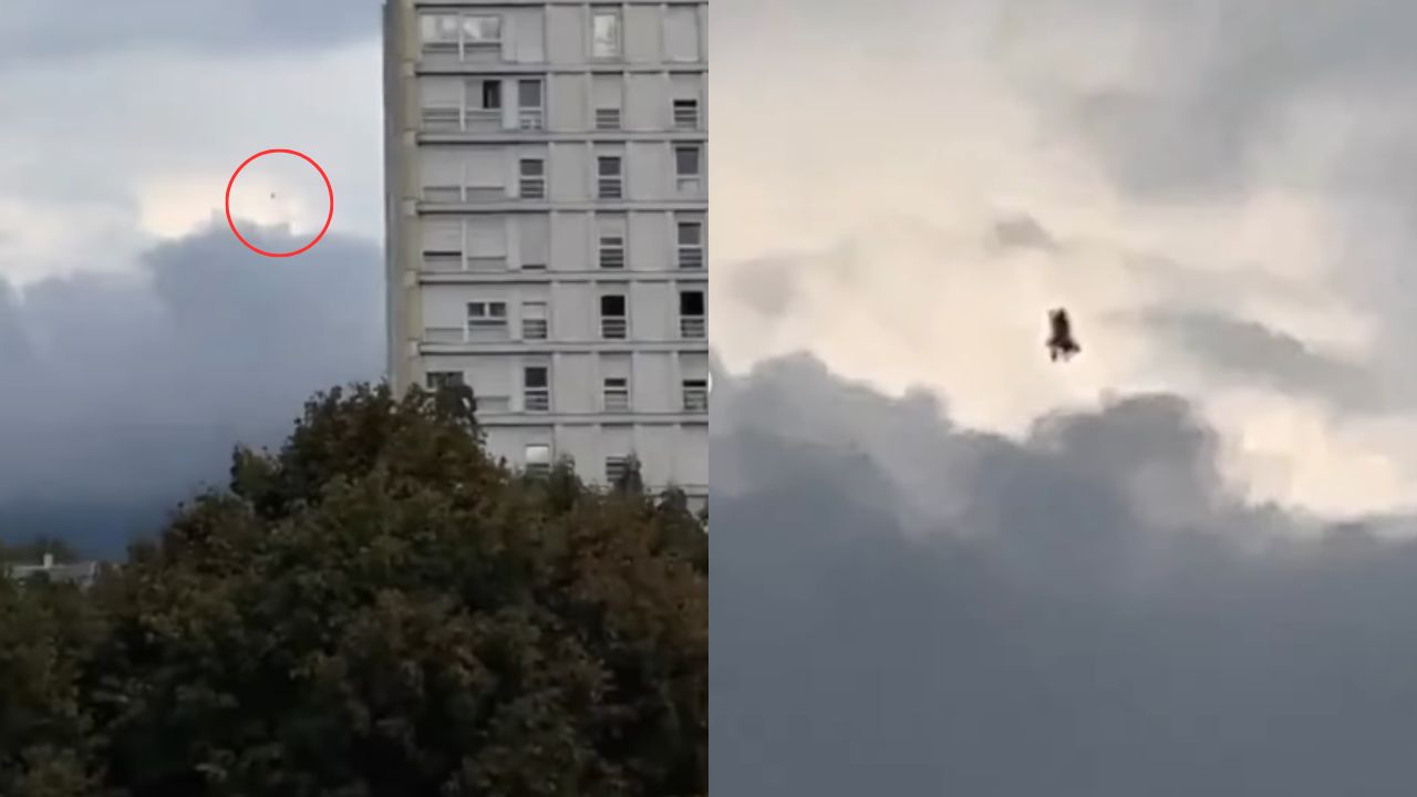 ¿Real o ilusión? Graban a presunta 'bruja' volando en plena luz del día
