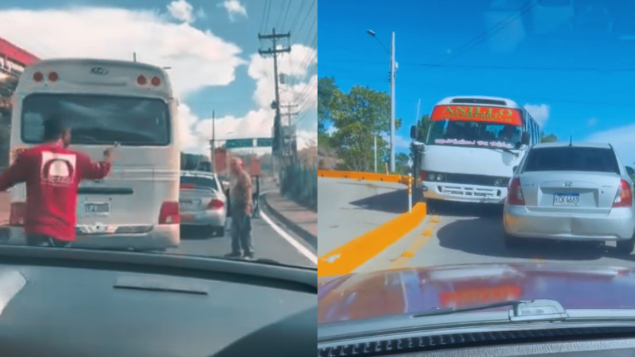 La de nunca acabar: Graban pelea y 'busero' en contravía en menos de un kilómetro en el DC