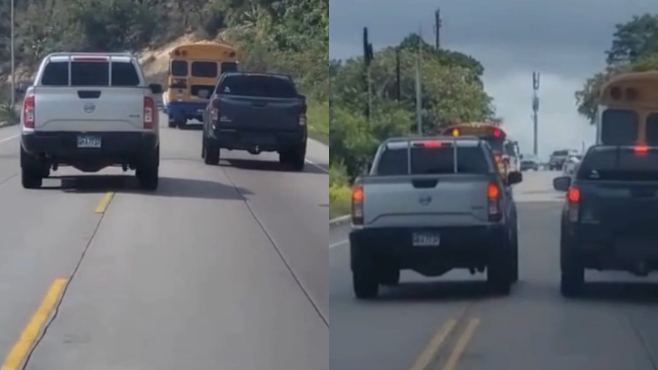 Vídeo: Conductor en carro del Estado, a punto de causar accidentes en carretera