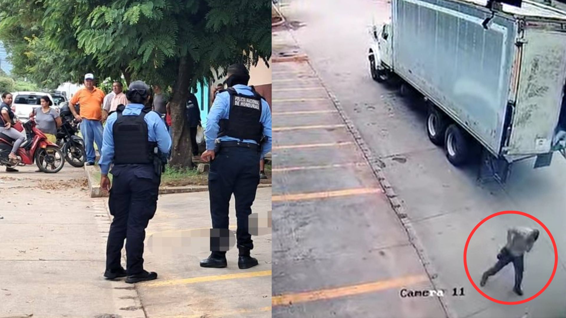 Video capta cómo encapuchados asesinan a guardia durante asalto en Olanchito