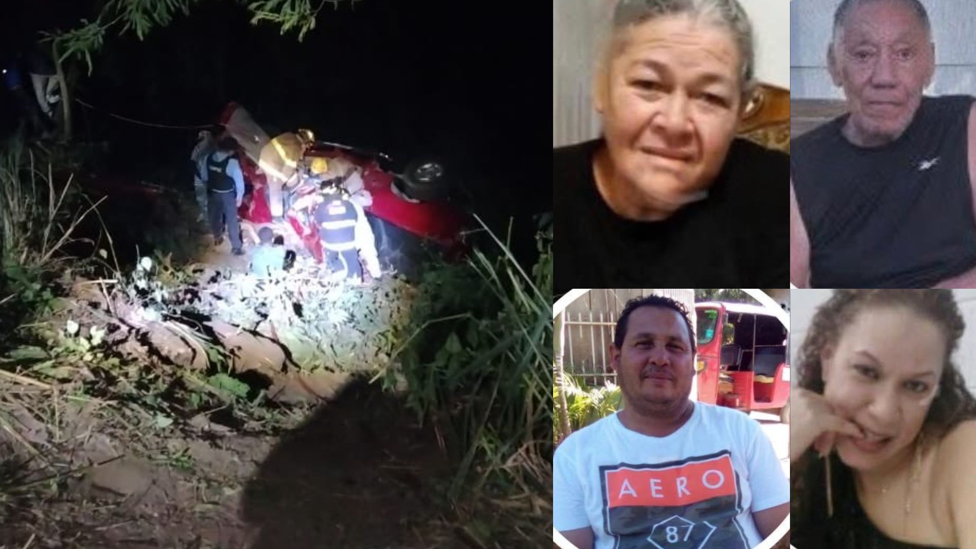 Video capta los últimos momentos de familia que murió en carretera a Olancho