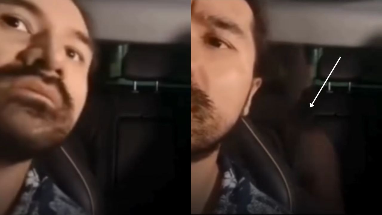 ¿Fantasma? Así fue momento en que extraña figura 'agradeció' viaje a taxista VIP