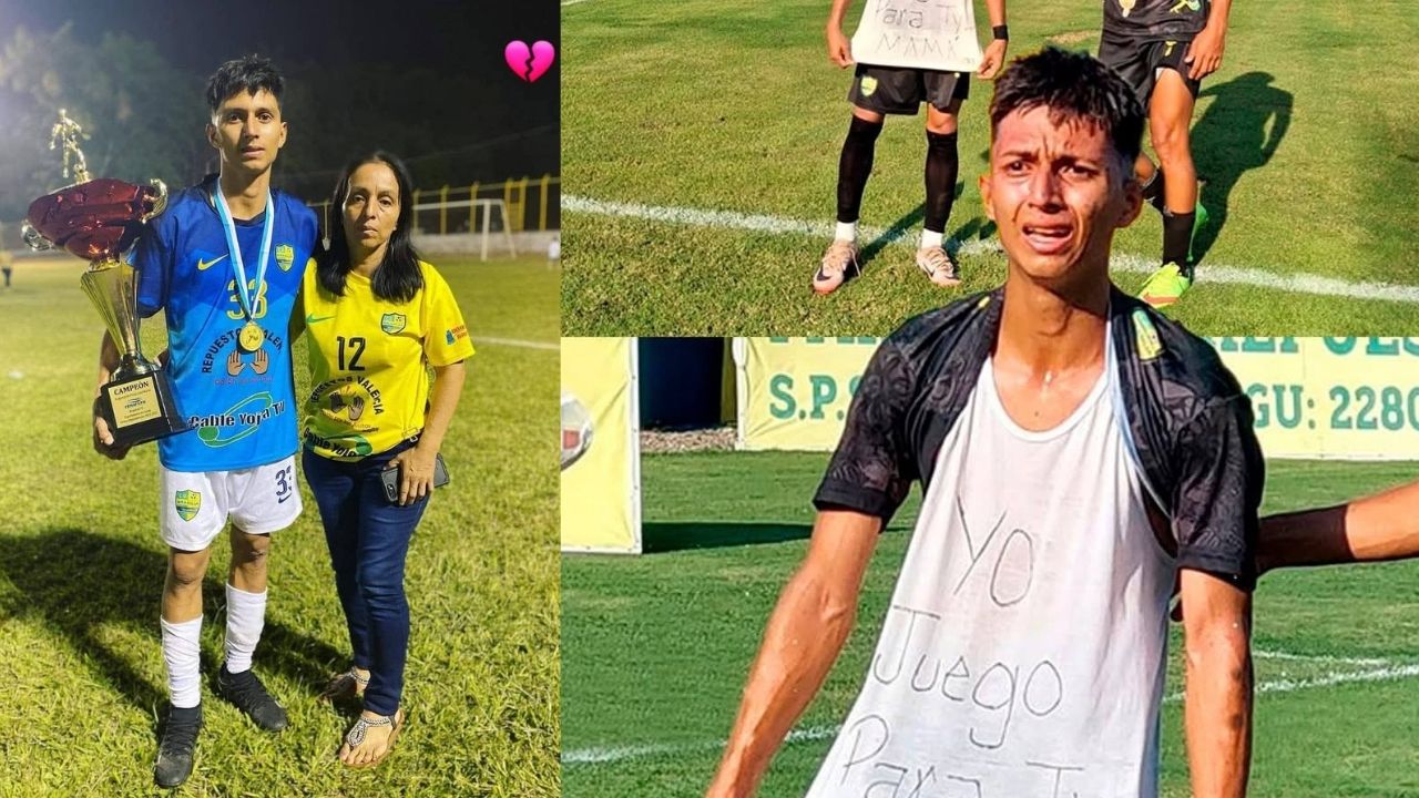 'Falleció en mi cumple': La promesa que cumplió jugador hondureño a su madre en agonía