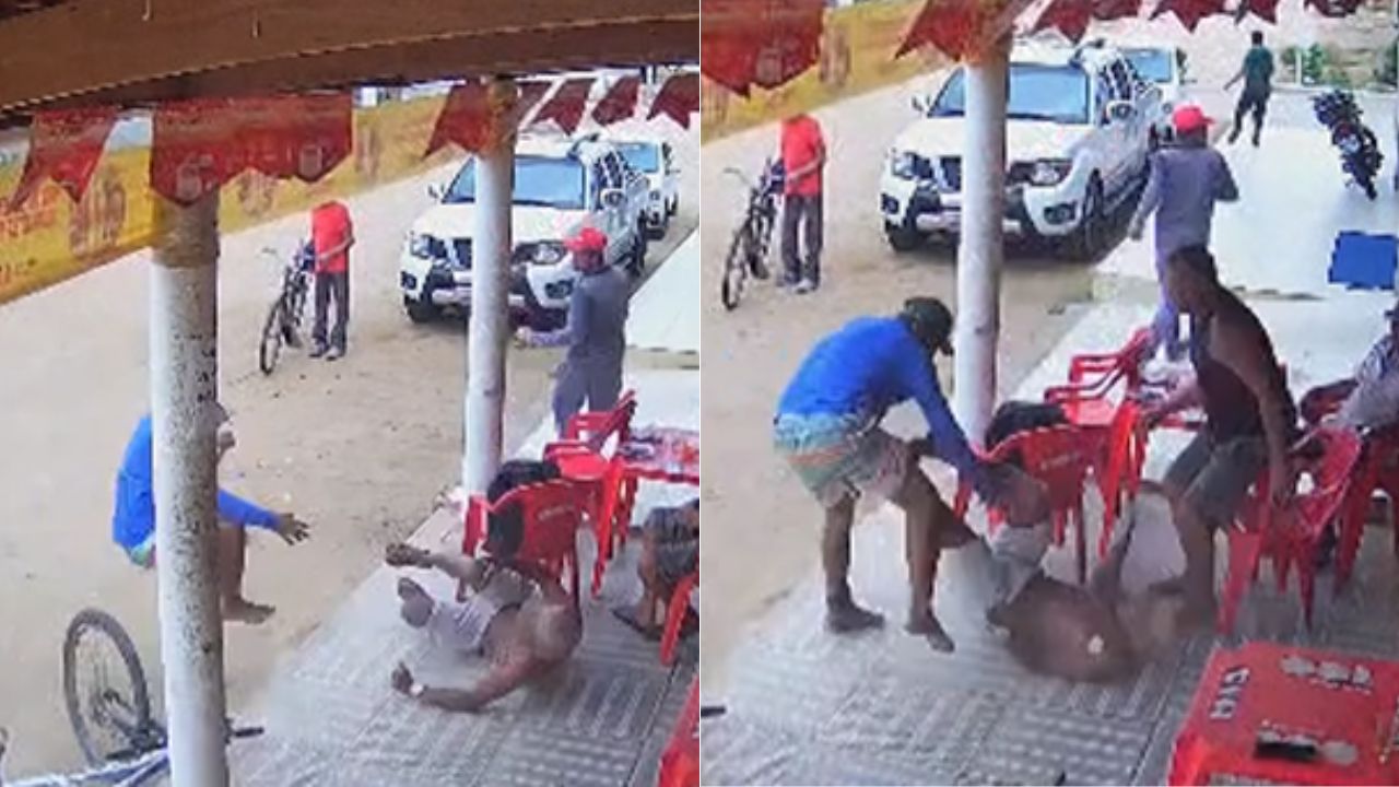 VIDEO: Hombre intenta matar a joven, pero terminó muriendo él