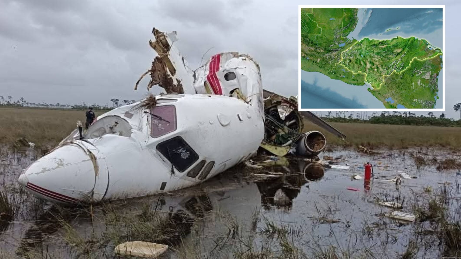 Salen a la luz imágenes tras caída de avioneta en Gracias a Dios: señalan nexos con el narco